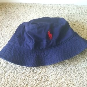 NWT Mens POLO Ralph Lauren navy bucket hat